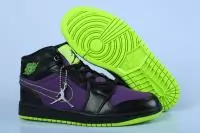 2019U air 1 jordan femme nike chaussures sport pas cher 2314 vert pourpre